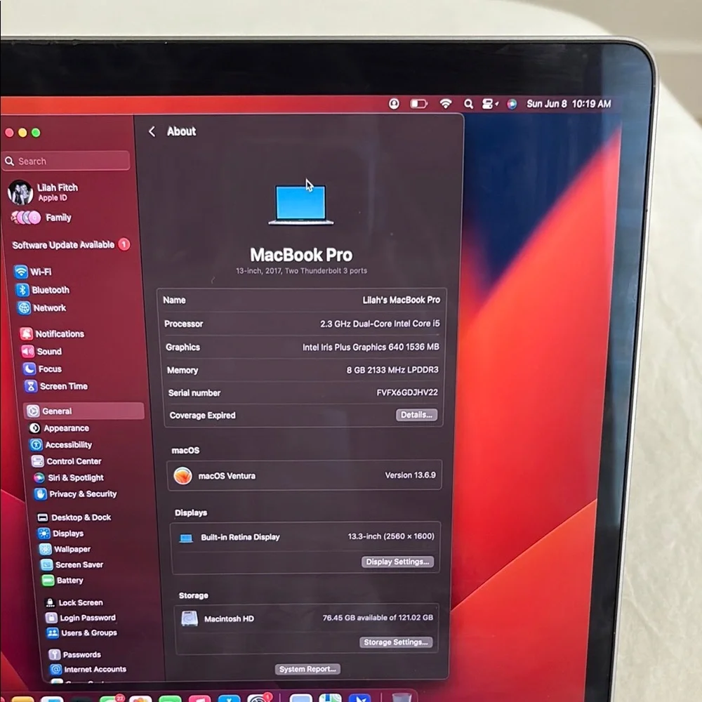 Apple Laptop - Sleek Dark Gray